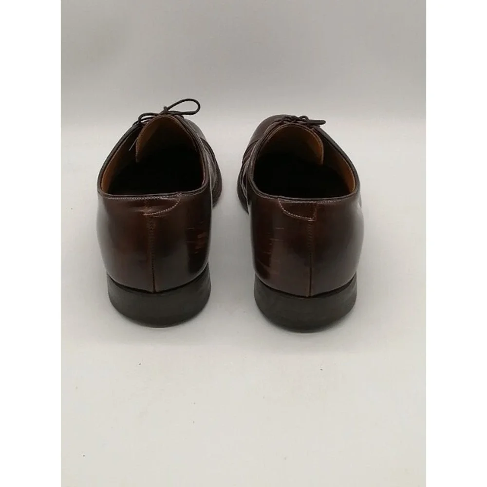 Johnston & Murphy Shoes Oxfords Mens 15463-11 Brown 10.5 Dress Leather Classic
